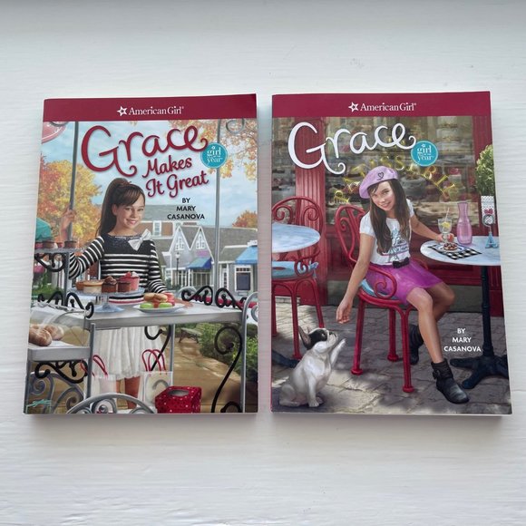 American Girl Paperback Books Lot of 2 Grace and Grace Makes It Great - Picture 1 of 9
